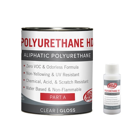 Rainguard Brands 32 Oz Kit Polyurethane HD with IsoFree Technology, Gloss, Clear PU-2403